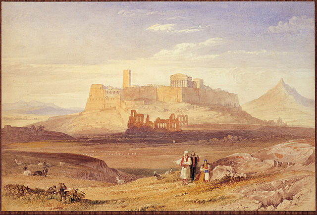 Purser William - View of Athens with the Acropolis and the Odeion of Herodes Atticus - Google Art Project