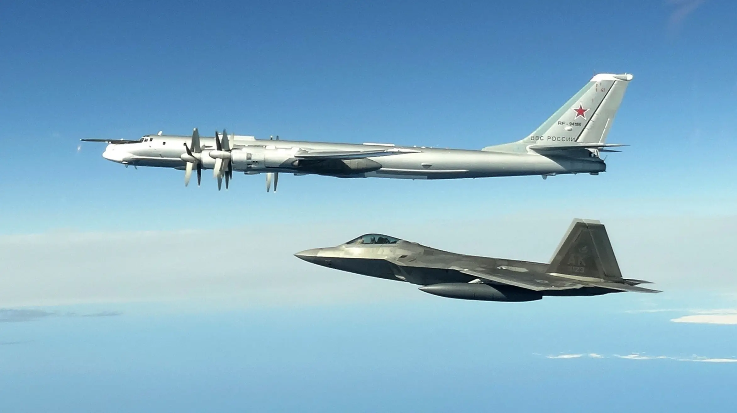 Alaska- US Aircraft Track and Escort Russian Bombers Near Alaska