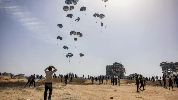 United States Initiates Humanitarian Aid Delivery to Gaza Through New Dock Amidst Ongoing Conflict