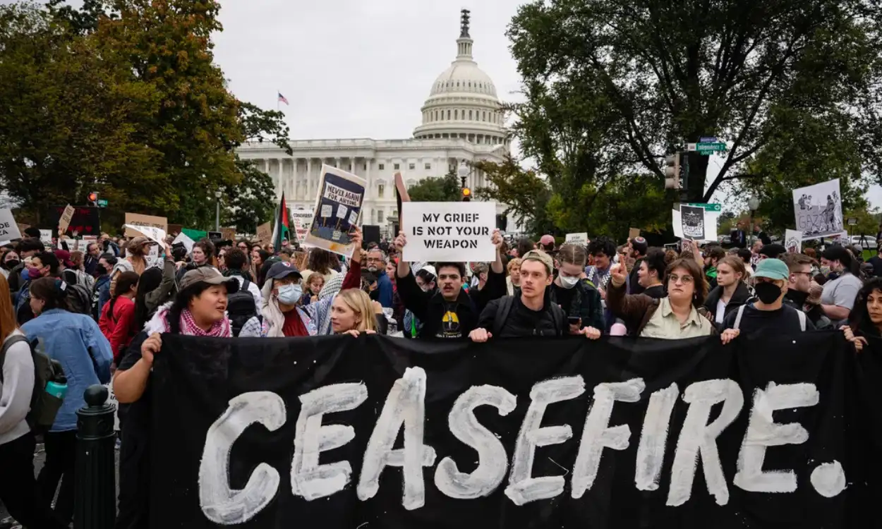 Progressive Group If Not Now Demands Ceasefire on Capitol Hill