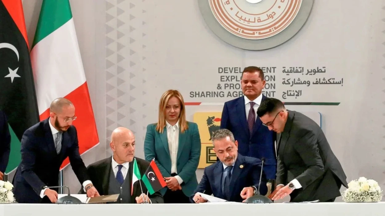 Italy’s Energy Deal in Libya Criticized as ‘Pomp and Ceremony’